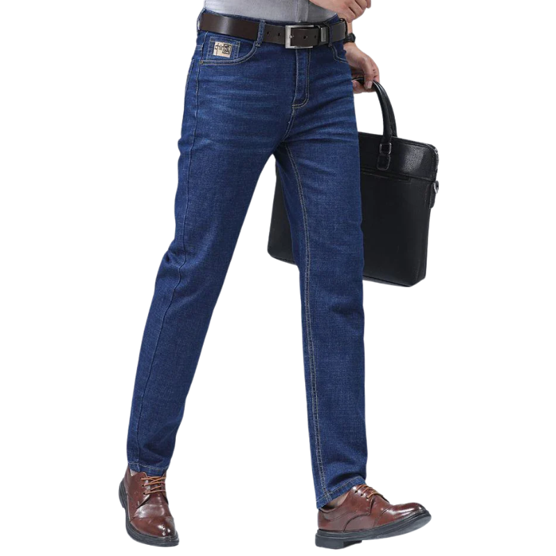 Blue Denim Men’s Stretch Slim fit Straight Jeans