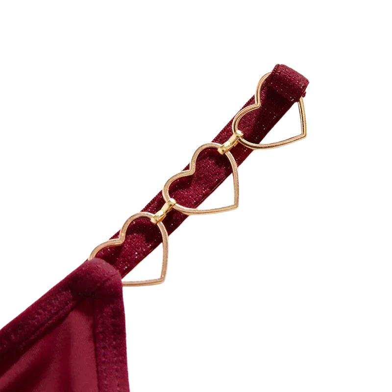 Women’s Low Rise Heart G-String Thong Cotton T-Back Panties