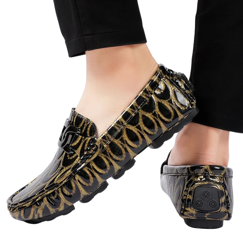 Comfort Casual Driving Shoes Handmade PU Leather Men's Loafers