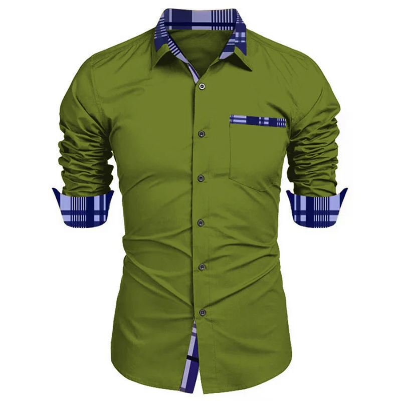 Men’s Formal Long Sleeve Non-Iron Wrinkle-Free Casual Shirt
