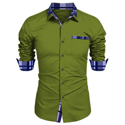 Men’s Formal Long Sleeve Non-Iron Wrinkle-Free Casual Shirt