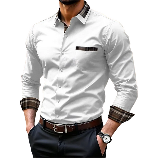 Fashionable Wedding & Outdoor Men's Long Sleeve Shirt