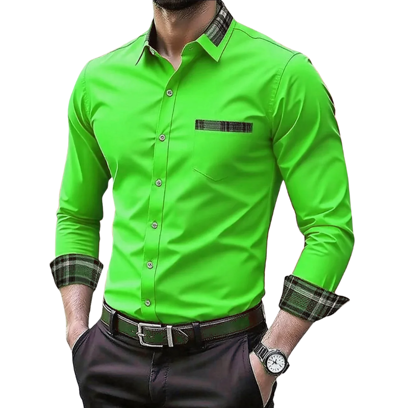 Fashionable Wedding & Outdoor Men's Long Sleeve Shirt