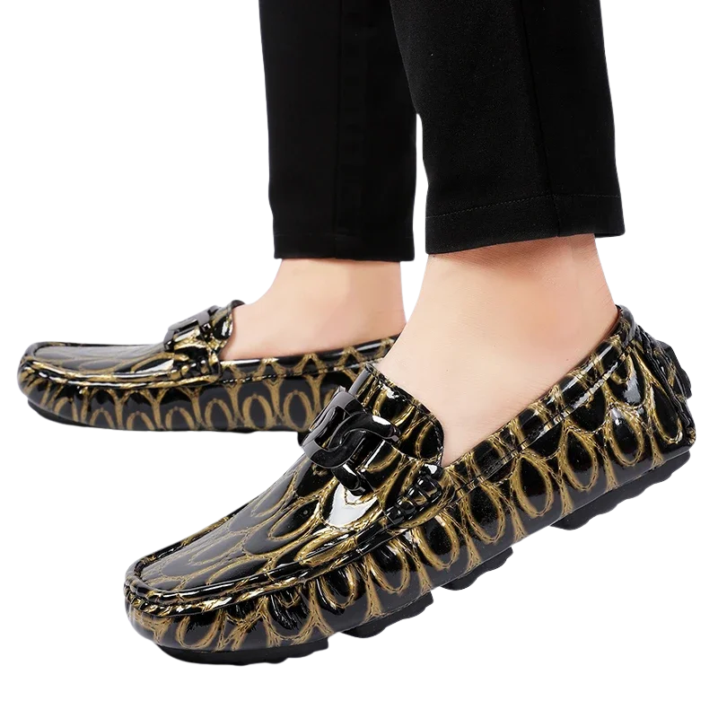 Comfort Casual Driving Shoes Handmade PU Leather Men's Loafers