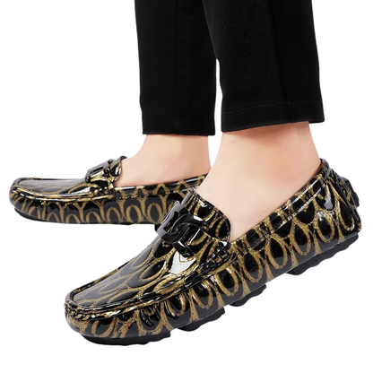 Comfort Casual Driving Shoes Handmade PU Leather Men's Loafers