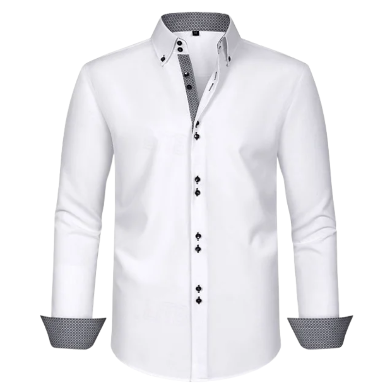 Long Sleeve Wedding Top Men’s Wrinkle-Resistant Formal Shirt