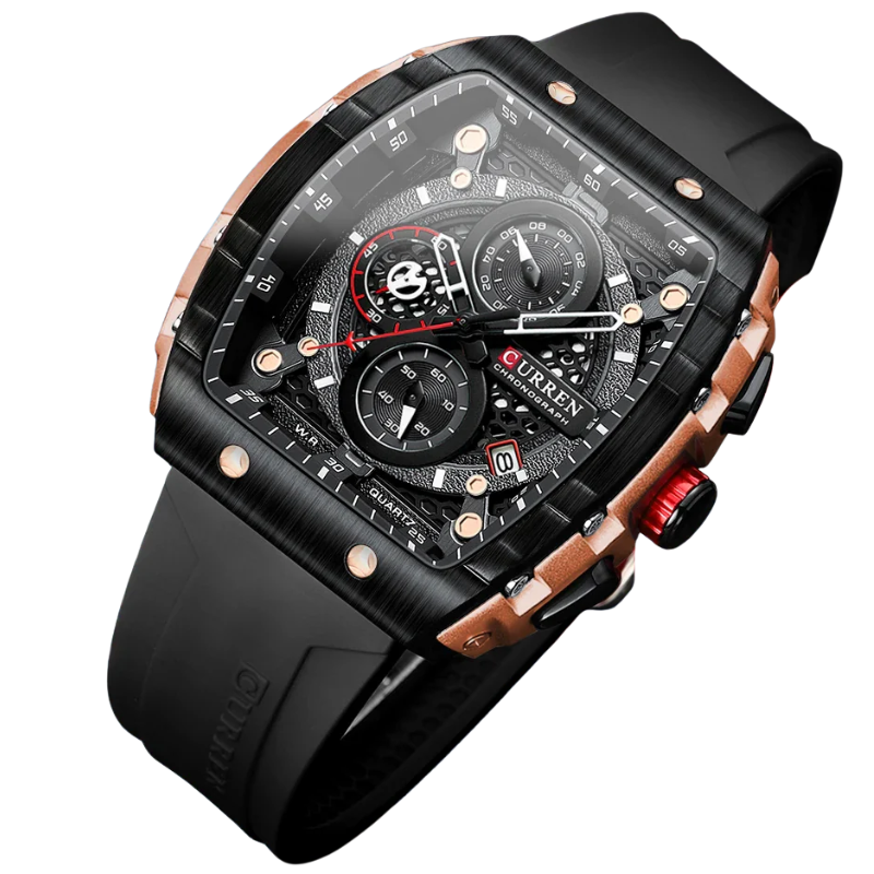 Curren Stainless Steel, 6-Hand Design Men's Luxury Quartz Watch