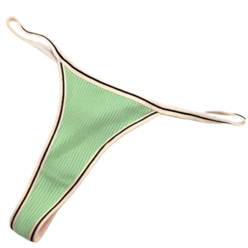 Women’s Cotton Thong Panties Low Waist Seamless Sports T-Pants