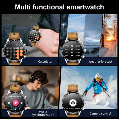 GPS, HR, Calls, Waterproof Rugged Military AMOLED Smartwatch