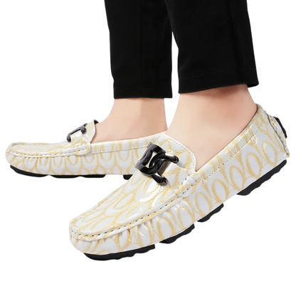 Comfort Casual Driving Shoes Handmade PU Leather Men's Loafers