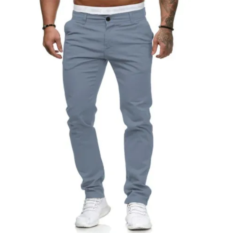 Casual All-Match Pencil Trousers Men’s Slim Solid Pants