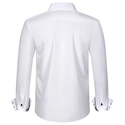 Long Sleeve Wedding Top Men’s Wrinkle-Resistant Formal Shirt