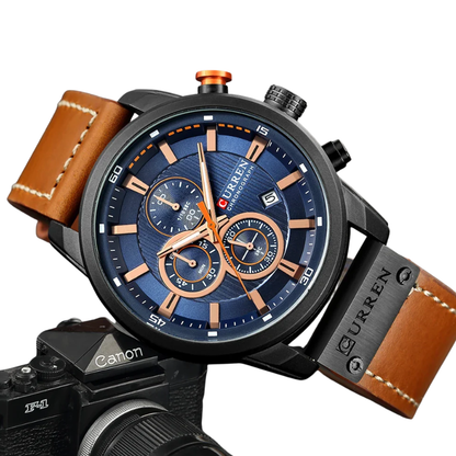 Men's Luxury Chronograph Sport Watch with Date Display
