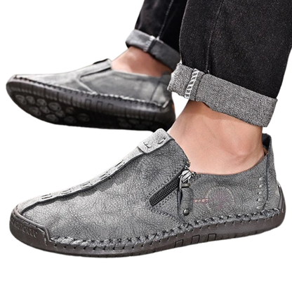 Casual Slip-On Breathable Flats Handmade Men’s Leather Loafers