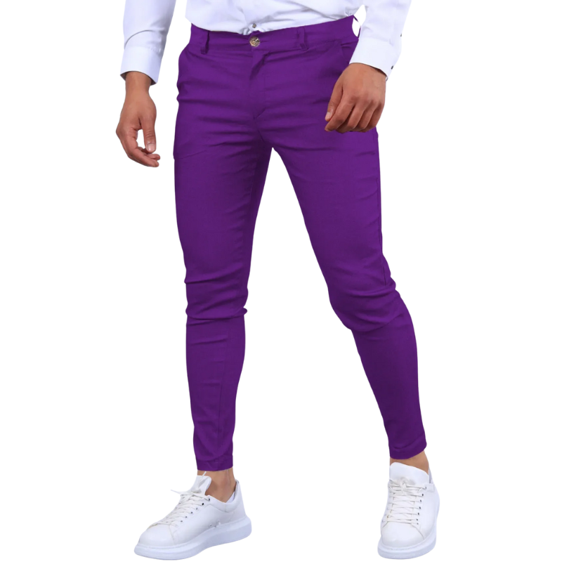 Casual All-Match Pencil Trousers Men’s Slim Solid Pants