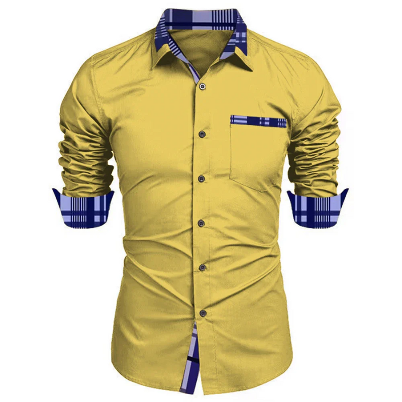 Men’s Formal Long Sleeve Non-Iron Wrinkle-Free Casual Shirt