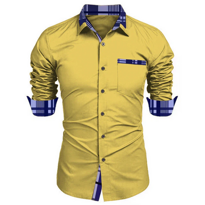 Men’s Formal Long Sleeve Non-Iron Wrinkle-Free Casual Shirt