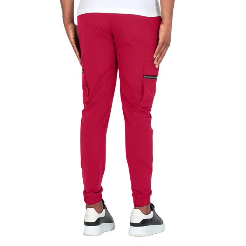 Slim Fit, All-Season Men's Mid-Waist Casual Sport Trousers