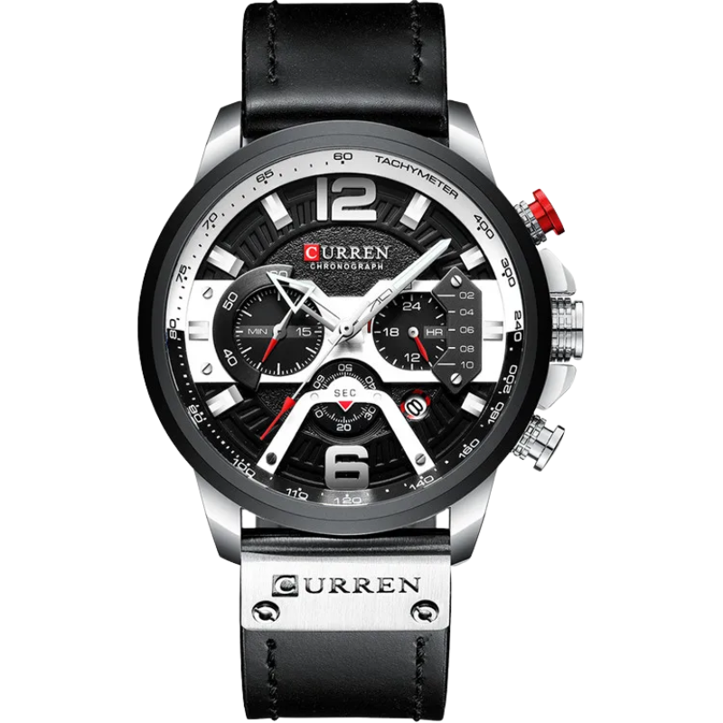 Curren Luxury Military Men's Leather Quartz Sport Watch