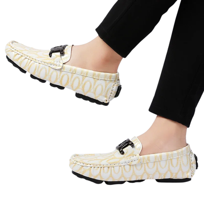 Comfort Casual Driving Shoes Handmade PU Leather Men's Loafers