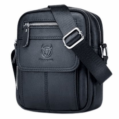 Korean Style Genuine Leather Men's Crossbody Messenger Bag