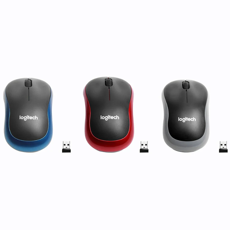 Logitech M185 Wireless Mouse 2.4GHz USB Optical for Mac/Windows