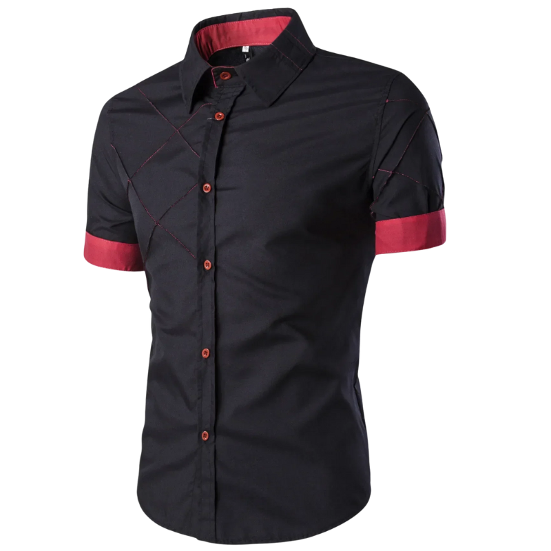 Casual Business Formal Men’s Cotton Short Sleeve Shirt