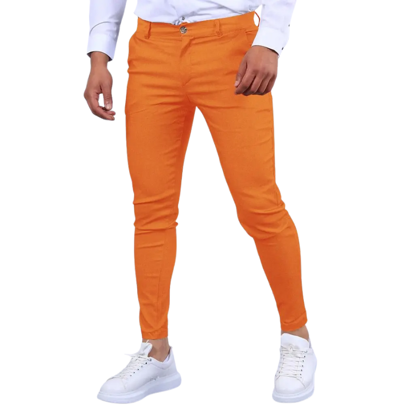 Casual All-Match Pencil Trousers Men’s Slim Solid Pants