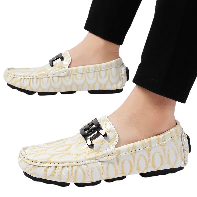 Comfort Casual Driving Shoes Handmade PU Leather Men's Loafers