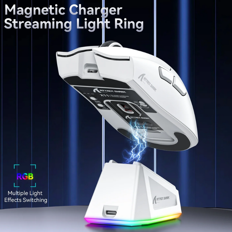 ATTACK SHARK X11 RGB Wireless Gaming Mouse, 22K DPI, PAW3311 Sensor