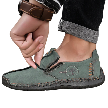Casual Slip-On Breathable Flats Handmade Men’s Leather Loafers
