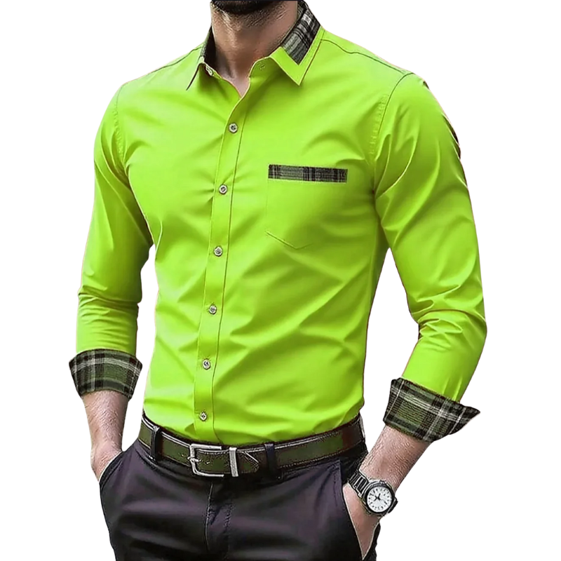 Fashionable Wedding & Outdoor Men's Long Sleeve Shirt