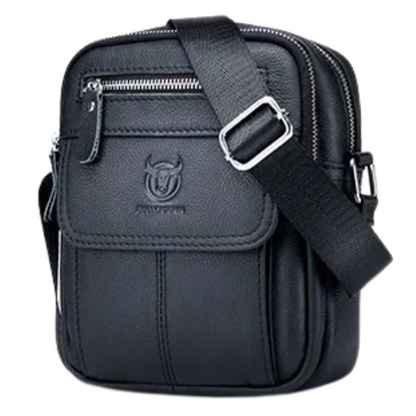 Korean Style Genuine Leather Men's Crossbody Messenger Bag