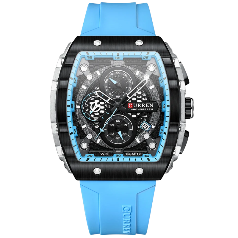 Curren Stainless Steel, 6-Hand Design Men's Luxury Quartz Watch