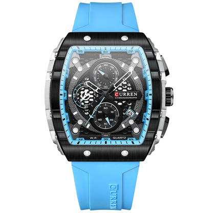 Curren Stainless Steel, 6-Hand Design Men's Luxury Quartz Watch