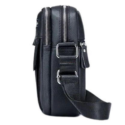Korean Style Genuine Leather Men's Crossbody Messenger Bag