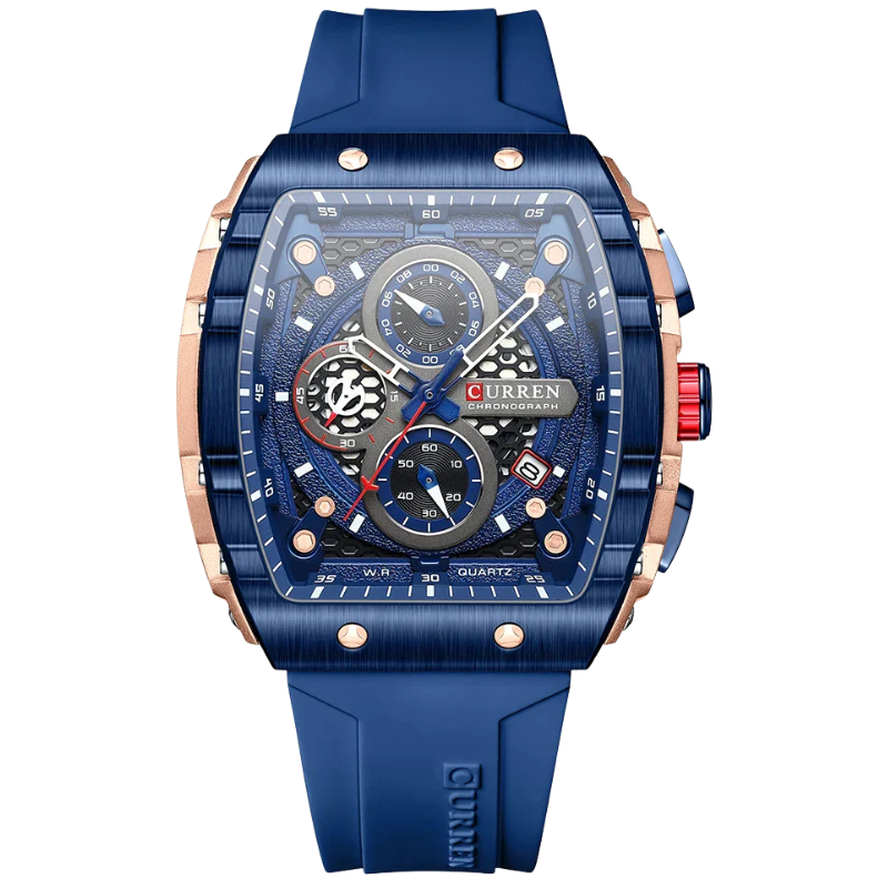 Curren Stainless Steel, 6-Hand Design Men's Luxury Quartz Watch