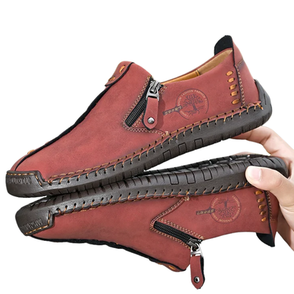 Casual Slip-On Breathable Flats Handmade Men’s Leather Loafers