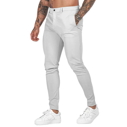 Casual All-Match Pencil Trousers Men’s Slim Solid Pants