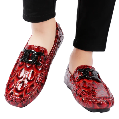 Comfort Casual Driving Shoes Handmade PU Leather Men's Loafers