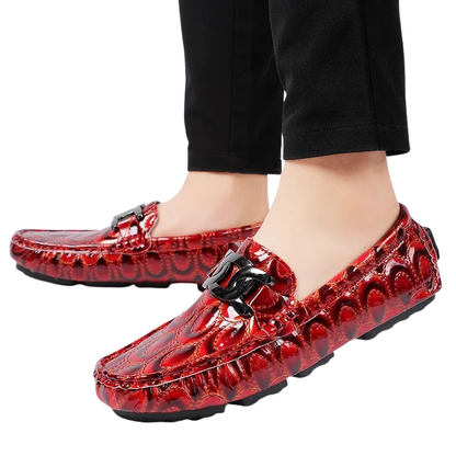 Comfort Casual Driving Shoes Handmade PU Leather Men's Loafers