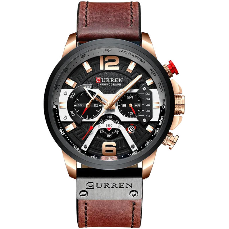 Curren Luxury Military Men's Leather Quartz Sport Watch
