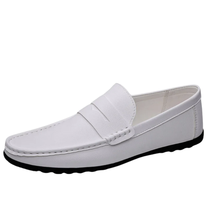 Trendy Casual Flat Men’s Summer Leather Driving Loafers