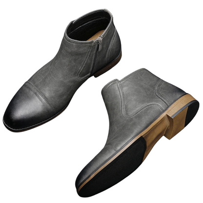 Stylish Fashion Men's Comfortable Ankle Leather Boots