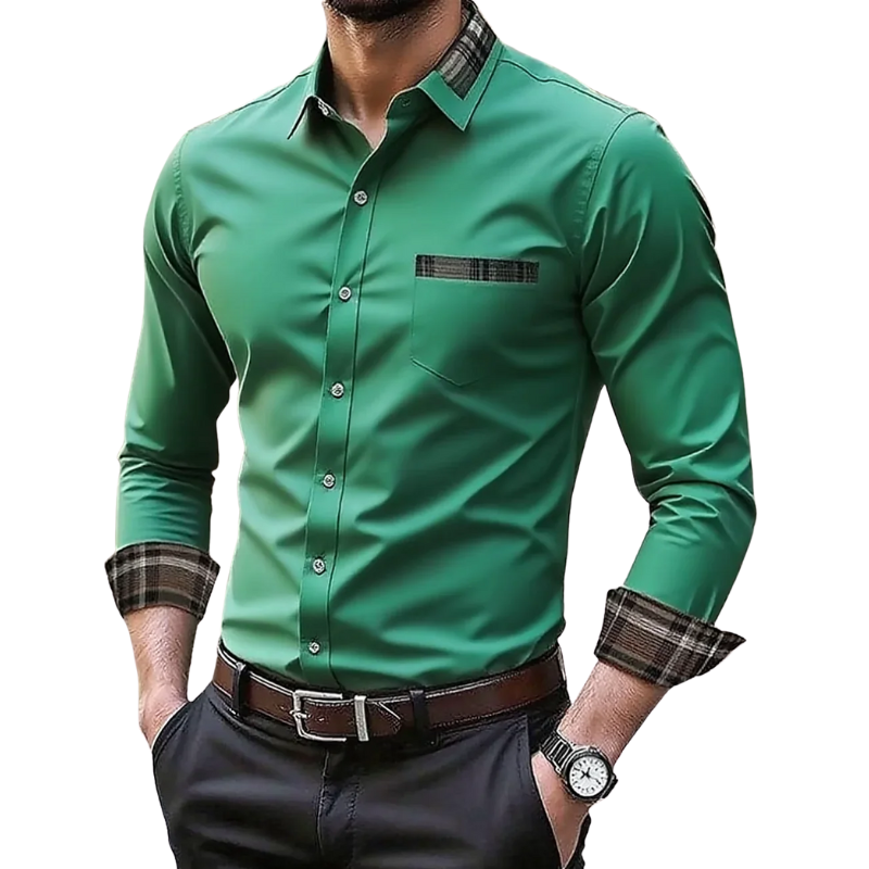 Fashionable Wedding & Outdoor Men's Long Sleeve Shirt