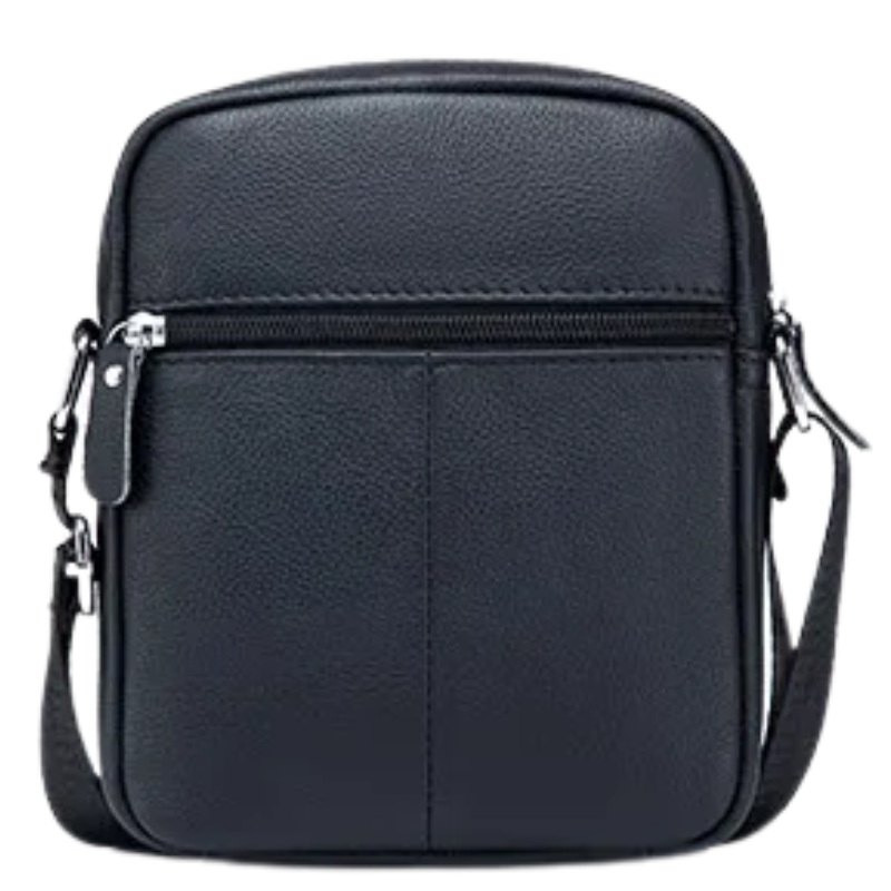 Korean Style Genuine Leather Men's Crossbody Messenger Bag