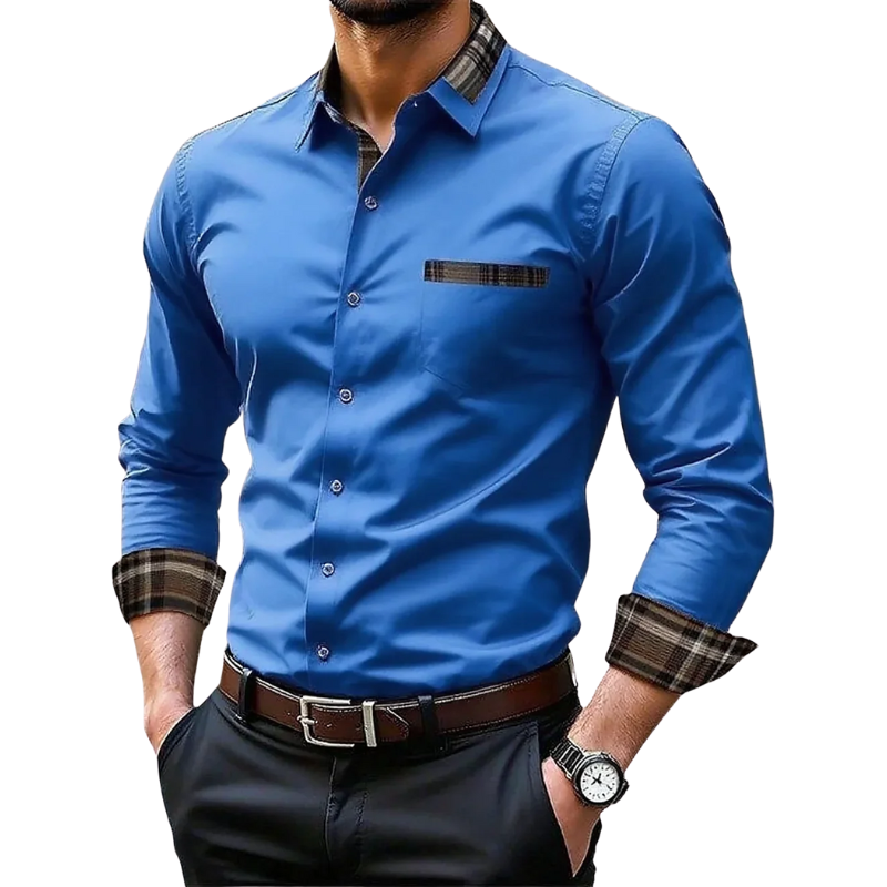 Fashionable Wedding & Outdoor Men's Long Sleeve Shirt