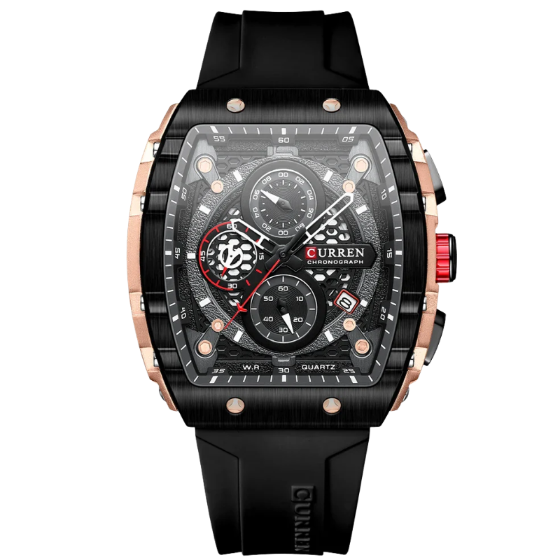 Curren Stainless Steel, 6-Hand Design Men's Luxury Quartz Watch