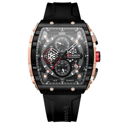 Curren Stainless Steel, 6-Hand Design Men's Luxury Quartz Watch