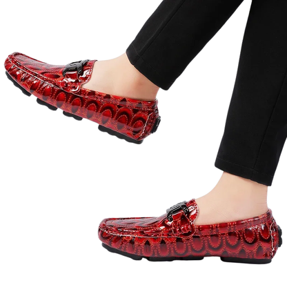 Comfort Casual Driving Shoes Handmade PU Leather Men's Loafers